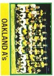 1976 Topps Baseball Cards      421     Oakland Athletics CL